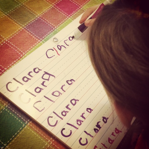 Learning in an Instant: Handwriting Practice