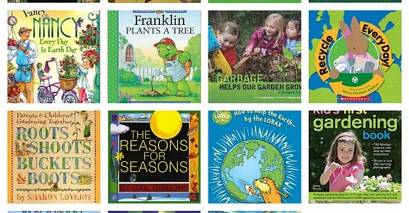 Earth Day Book Collage